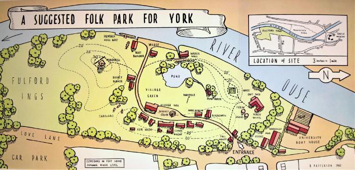 Illustration of the proposed York Folk Park, 1962 [JBM93/3]